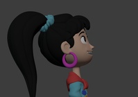 Ellie facial rig test 'smile' (sideview)