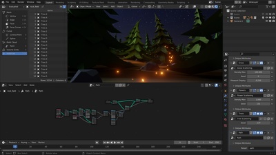 Low Poly Example Scene