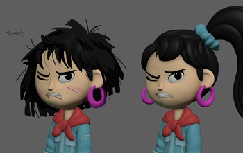 Ellie scruffled paintover