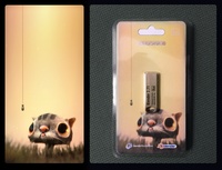 Fishy Cat vertical render/USB case