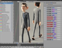 WIP Agent327 Blender File - rigged with experimental driven displacement mapped wrinkles
