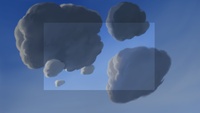 Downwards matte painting