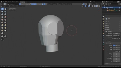 Sculpting a Primitive Head Shape