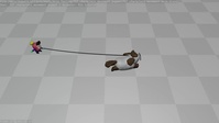 Animation cycle testing using NLA editor