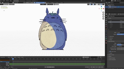 (Still) Totoro by Francisco Antonio Peinado (Currobot).blend