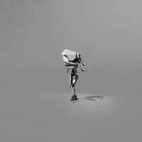 Robot walkcycle 'gun mode worldspace'