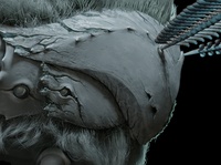 Alpha WIP 07 - Face Texturing and Sculpting