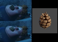 Pine Cone Shading and Comparison