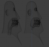Rex inner mouth - retopo