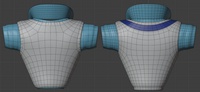 Rex shirt and vest - retopo