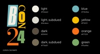 BCON24 graphics color scheme