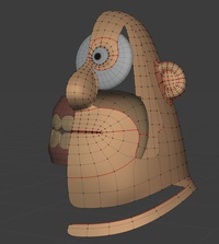 Phil head, wip - retopo