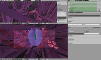 Jungle leaf scene: the layout