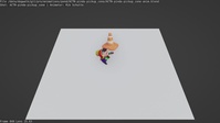 Picking up the cone animation