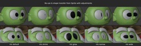 Elder Sprite eyes iris shape keys - mesh re-use