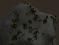 Mossy rock render, test 4