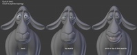 Franck the sheep's mouth and eyelids