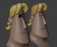Rex hair - retopo