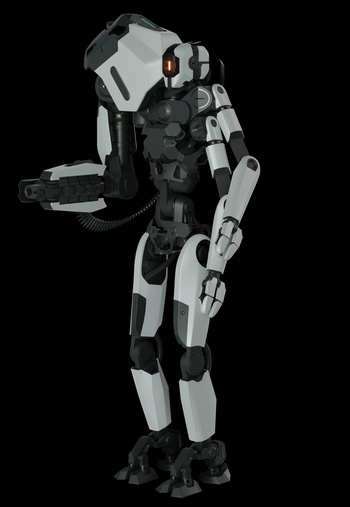 security robot - modeling turntable 3