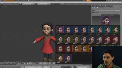 Pose Library - add-on walkthrough
