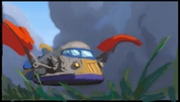 Rocket flying low (Colorscript)