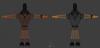 Rex deleted body under clothing - retopo