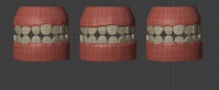 Rex teeth - retopo