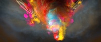 The tornado emerges