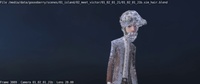 Victor's model turn with new hair sim