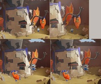 Paintover for chase scene lighting