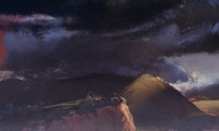 island background clouds wip