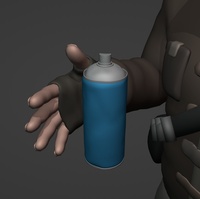 Distressed Spray Can