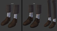Victor's new socks & shoes 