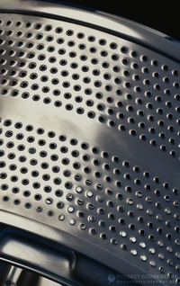 Washing machine drum close-up