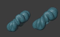 Ellie scrunchie, wip - retopo