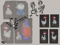 Chicken first sculpt