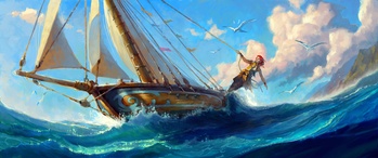 Style Frame - Boat Sailing