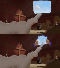 Matte painting barn