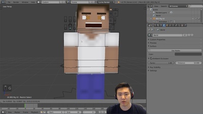02 - Choosing a skin (Cycles Render)