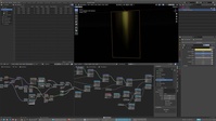 Painterly light beam card effect
