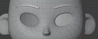 Ellie eyebrows, pass 2 - retopo