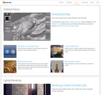 Blender.org tutorial page updates