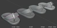 Phil sandals - retopo