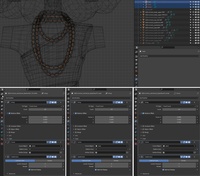 Victoria necklaces, process - retopo