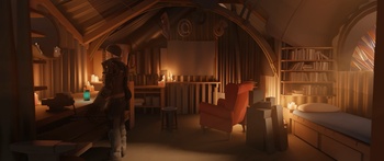 Einar's hut - Eevee interior lighting test