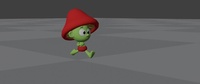 sprite happy running