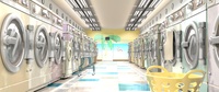 The pastel laundromat