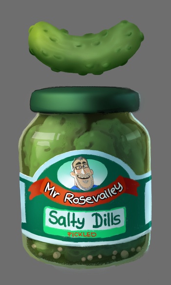 Pickle Jar and Pickle design