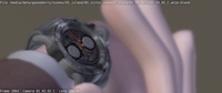Timer watch close-up animation