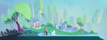 Concept Art Park Scene